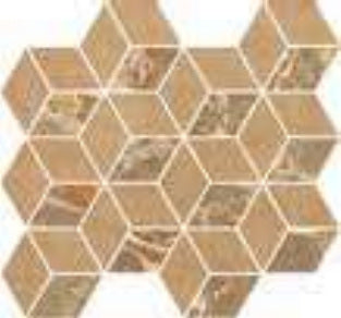Minimale da catalogo ufficiale - Versace Harmony Marble Mosaico Cube Caravaggio Caramel 35,1x37,5 Antique 3D