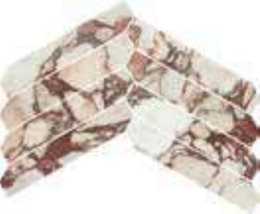 Minimale da catalogo ufficiale - Versace Harmony Marble Mosaico Strip Calacatta Viola 47,8x25 Antique 3D