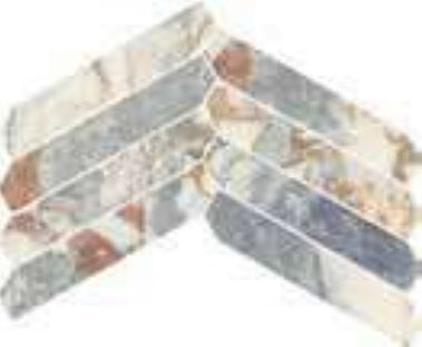 Minimale da catalogo ufficiale - Versace Harmony Marble Mosaico Strip Ocean Blue 47,8x25 Antique 3D