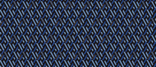 Minimale da catalogo ufficiale - Versace Manifesto La Greca Maxi Blue 120x280 Lux