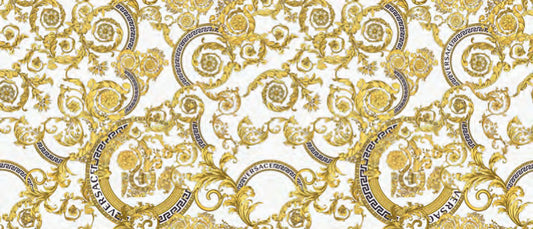 Minimale da catalogo ufficiale - Versace Manifesto Megabarocco White 120x280 Lux