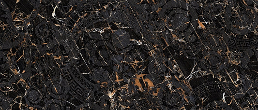 Minimale ufficiale - Versace Maximvs Megabarocco Black&Gold 120x280 Lux