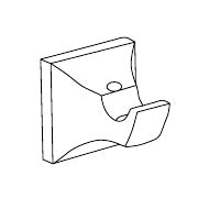 Disegno tecnico PDF ufficiale - Versace Superbe Appendiabiti - finitura non rappresentata