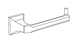 Disegno tecnico PDF ufficiale - Versace Superbe Porta Rotolo - finitura non rappresentata