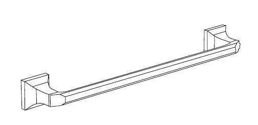 Disegno tecnico PDF ufficiale - Versace Superbe Porta Salviette 60 Cm - finitura non rappresentata