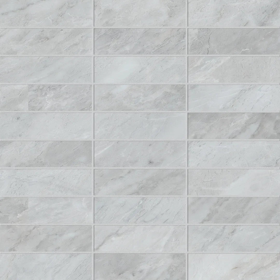 Keope Versilia Bardiglio Silver Mosaico Listelli 30x30 Silky - Gres Porcellanato di Keope - Prezzo solo €134.36! Compra ora su CEGO CERAMICHE