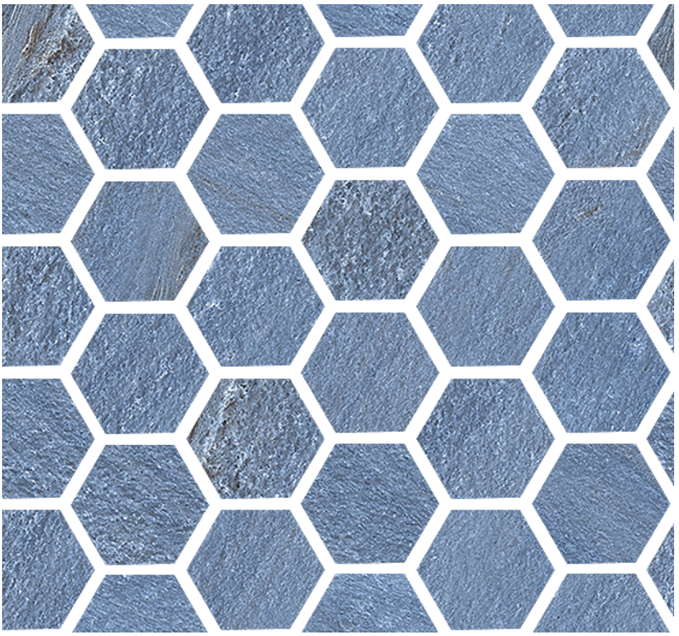 Marmorea Intensa Mosaico EXA Azul Bahia 30x30 levigato - Gres Porcellanato di Fioranese - Prezzo solo €111.50! Compra ora su CEGO CERAMICHE