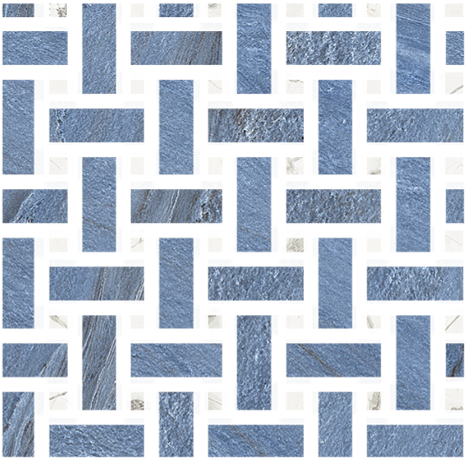 Marmorea Intensa Mosaico WEAVE Azul Bahia 30x30 levigato - Gres Porcellanato di Fioranese - Prezzo solo €90.90! Compra ora su CEGO CERAMICHE