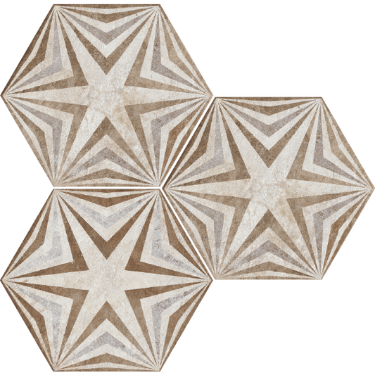 Heritage DECO EXAGONA 34,5X40 texture_3 - Gres Porcellanato di Fioranese - Prezzo solo €34.25! Compra ora su CEGO CERAMICHE