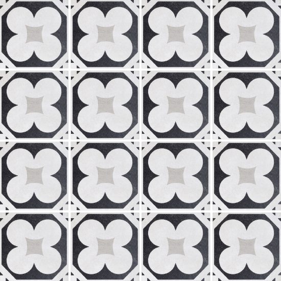 Cementine Black & White-4-20x20 - Gres Porcellanato di Fioranese - Prezzo solo €51.85! Compra ora su CEGO CERAMICHE
