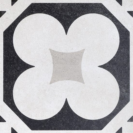 Cementine Black & White-4-20x20 - Gres Porcellanato di Fioranese - Prezzo solo €51.85! Compra ora su CEGO CERAMICHE