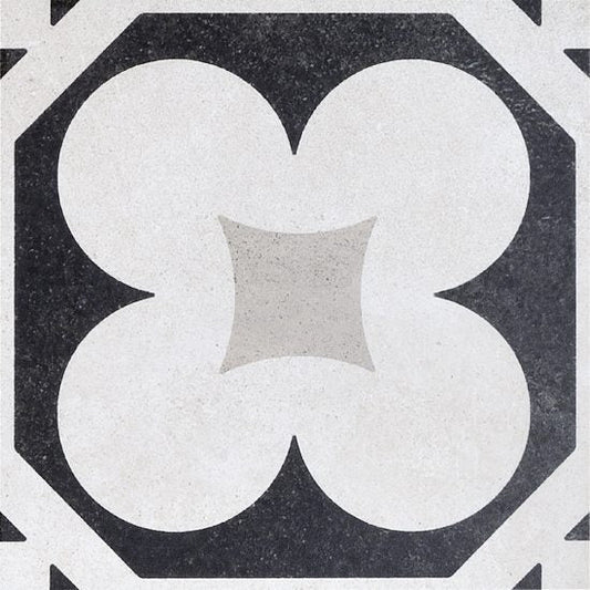 Cementine Black & White-4-20x20 - Gres Porcellanato di Fioranese - Prezzo solo €51.85! Compra ora su CEGO CERAMICHE