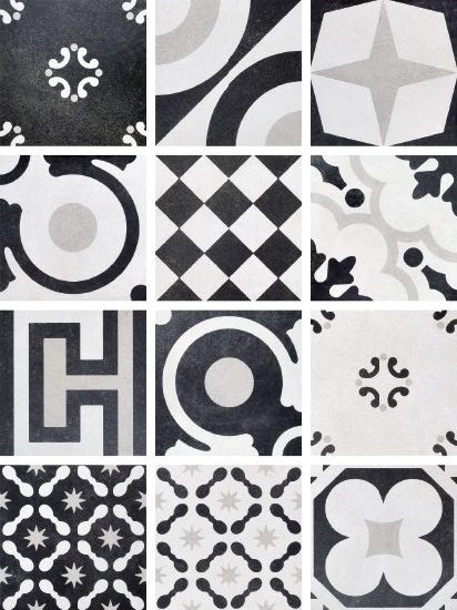 Cementine Black & White MIX 20x20 - Gres Porcellanato di Fioranese - Prezzo solo €51.85! Compra ora su CEGO CERAMICHE