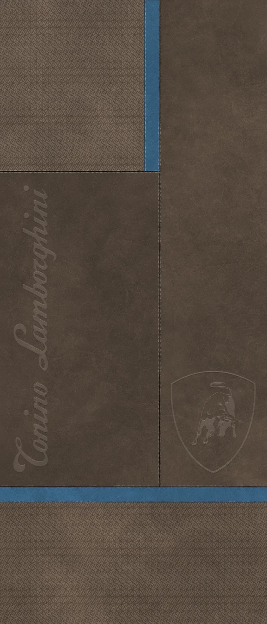 Lamborghini Korium Square Logo Brown&Blue 120x280 - Gres Porcellanato di Tonino Lamborghini - Prezzo solo €1799! Compra ora su CEGO CERAMICHE