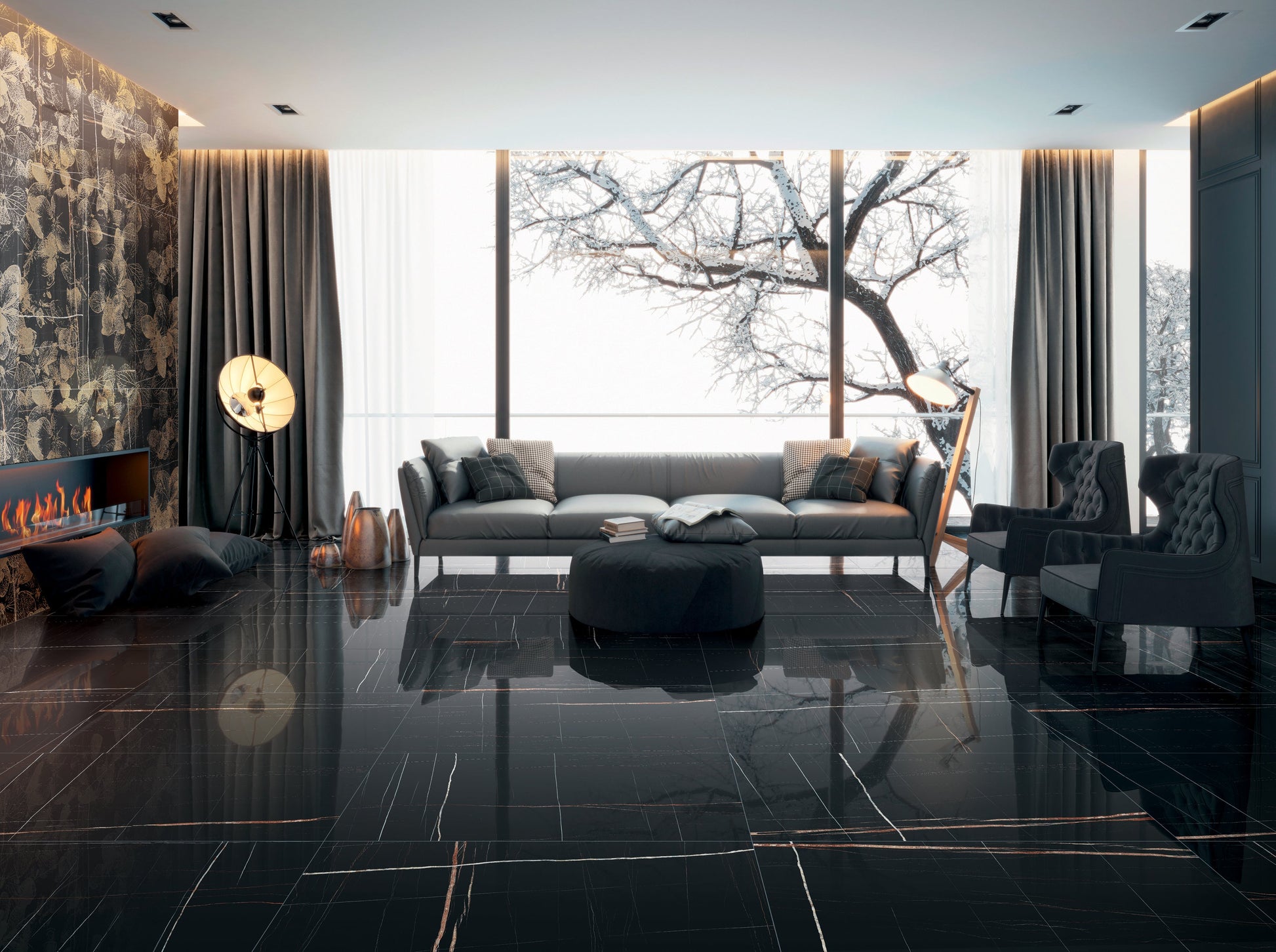 Marmi Sahara Noir 60x120 lucido - Gres Porcellanato di LA FABBRICA AVA - Prezzo solo €66! Compra ora su CEGO CERAMICHE