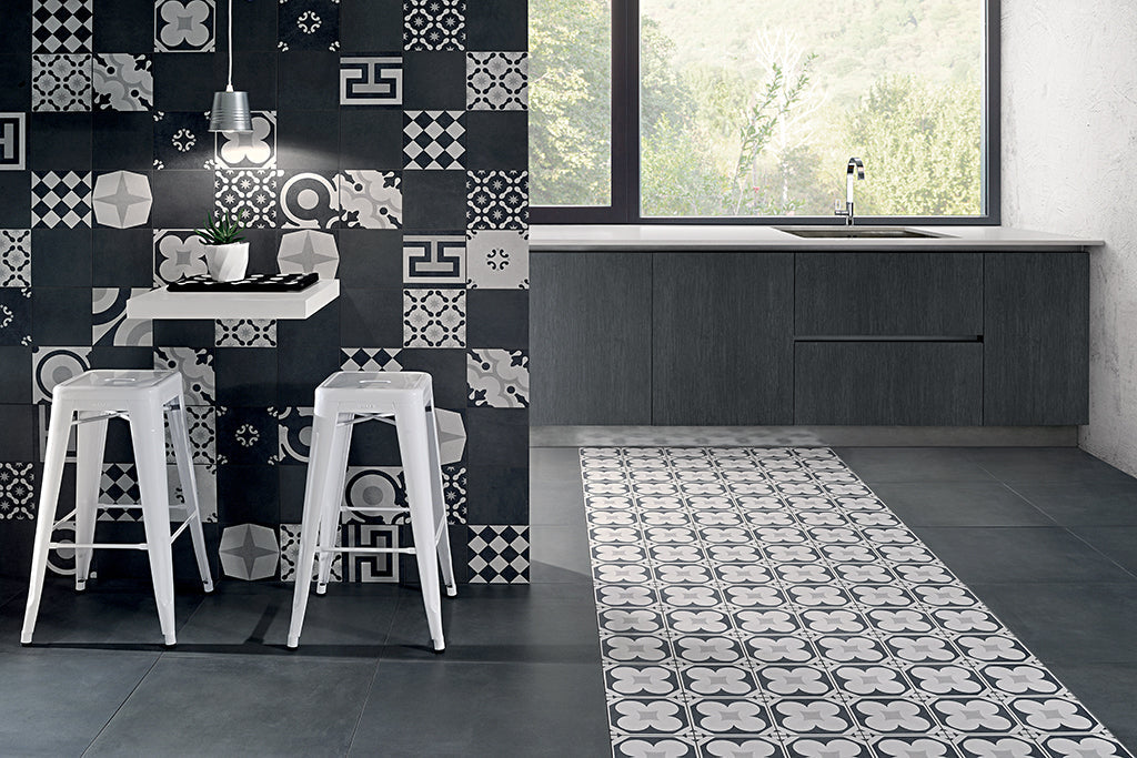 Cementine Black & White-4-20x20 - Gres Porcellanato di Fioranese - Prezzo solo €51.85! Compra ora su CEGO CERAMICHE