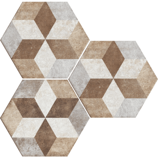 Heritage DECO EXAGONA 34,5X40 texture_4 - Gres Porcellanato di Fioranese - Prezzo solo €34.25! Compra ora su CEGO CERAMICHE