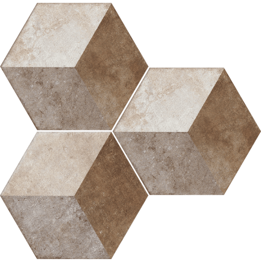 Heritage DECO EXAGONA 34,5X40 texture_2 - Gres Porcellanato di Fioranese - Prezzo solo €34.25! Compra ora su CEGO CERAMICHE