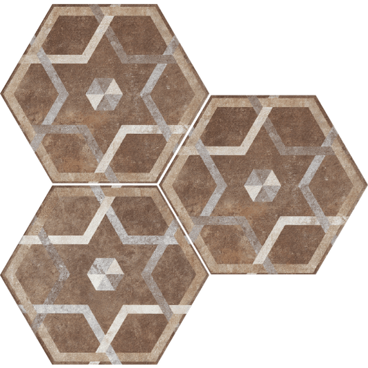 Heritage DECO EXAGONA 34,5X40 texture_5 - Gres Porcellanato di Fioranese - Prezzo solo €34.25! Compra ora su CEGO CERAMICHE