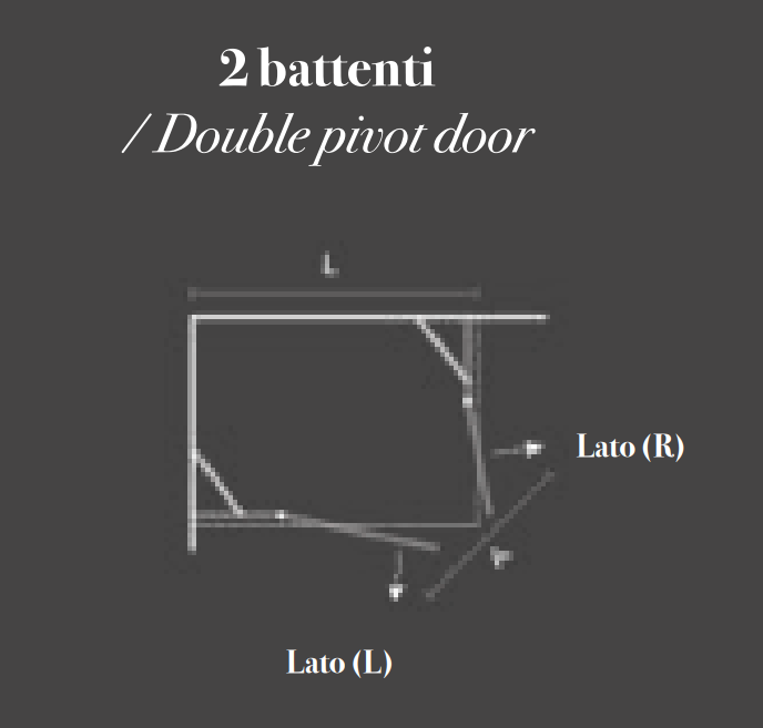 Box Doccia Atlante lato battente+lato battente - Box Doccia di Vanitadocce - Prezzo solo €1103! Compra ora su CEGO CERAMICHE