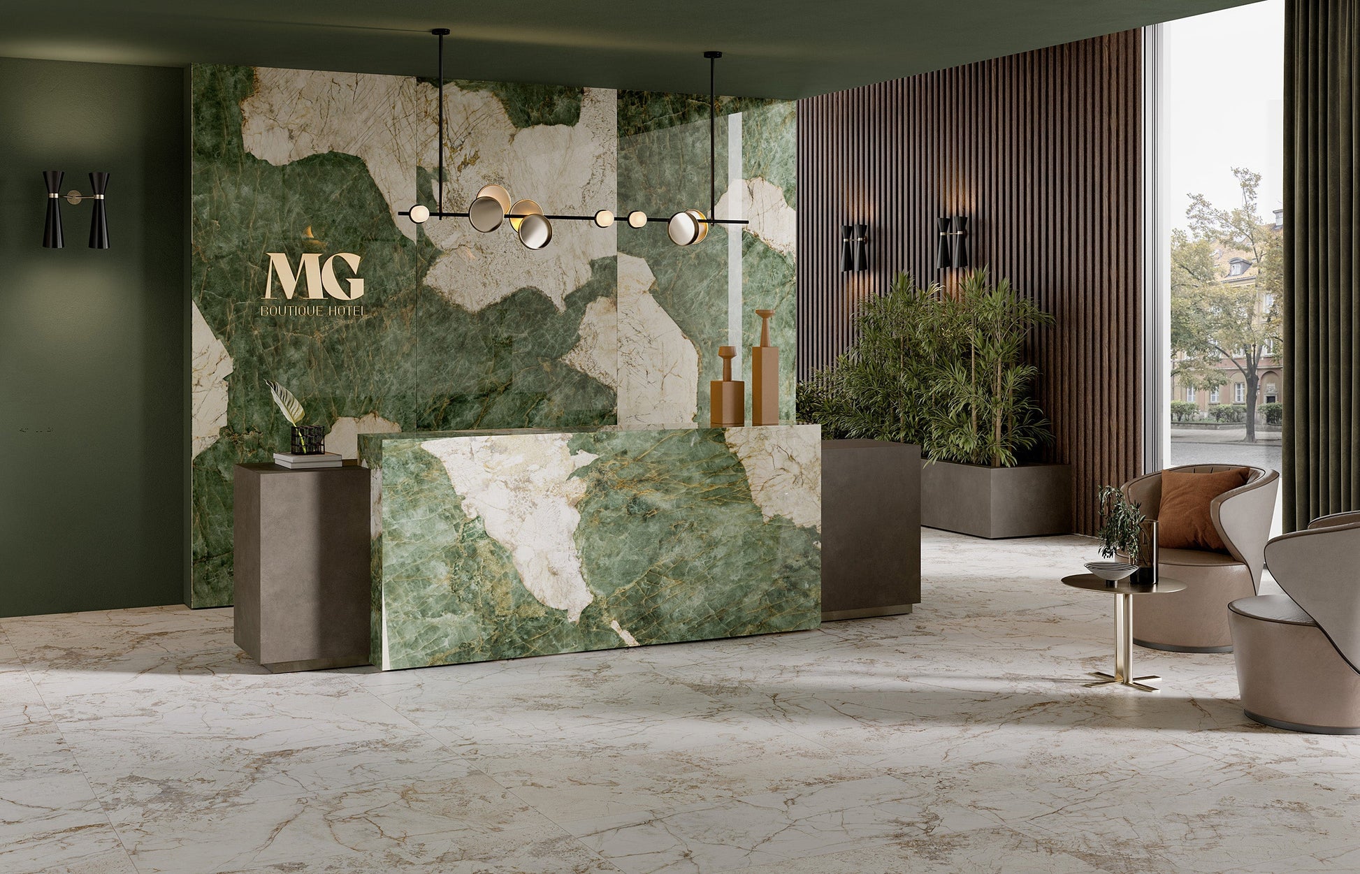 Lamborghini Magma Green Logo D 120x280 - Gres Porcellanato di Tonino Lamborghini - Prezzo solo €1799! Compra ora su CEGO CERAMICHE