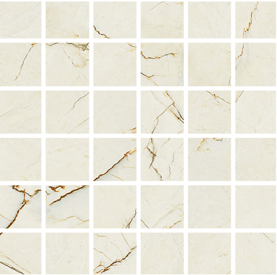 Marmorea Intensa Mosaico 5x5 Venato Caramel levigato - Gres Porcellanato di Fioranese - Prezzo solo €94! Compra ora su CEGO CERAMICHE
