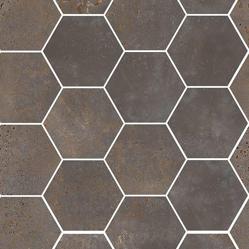 Hexagon Oxidart Iron 27x32,5 - Gres Porcellanato di Ceramica Sant'Agostino - Prezzo solo €64.75! Compra ora su CEGO CERAMICHE