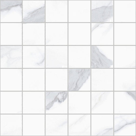 Themar Statuario Venato Mosaico 30x30 - Gres Porcellanato di Ceramica Sant'Agostino - Prezzo solo €60.50! Compra ora su CEGO CERAMICHE