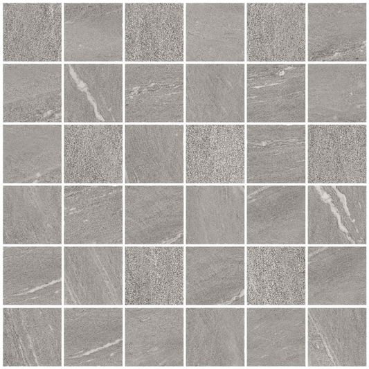 Waystone Grey Mosaico 30x30 - Gres Porcellanato di Ceramica Sant'Agostino - Prezzo solo €60.50! Compra ora su CEGO CERAMICHE