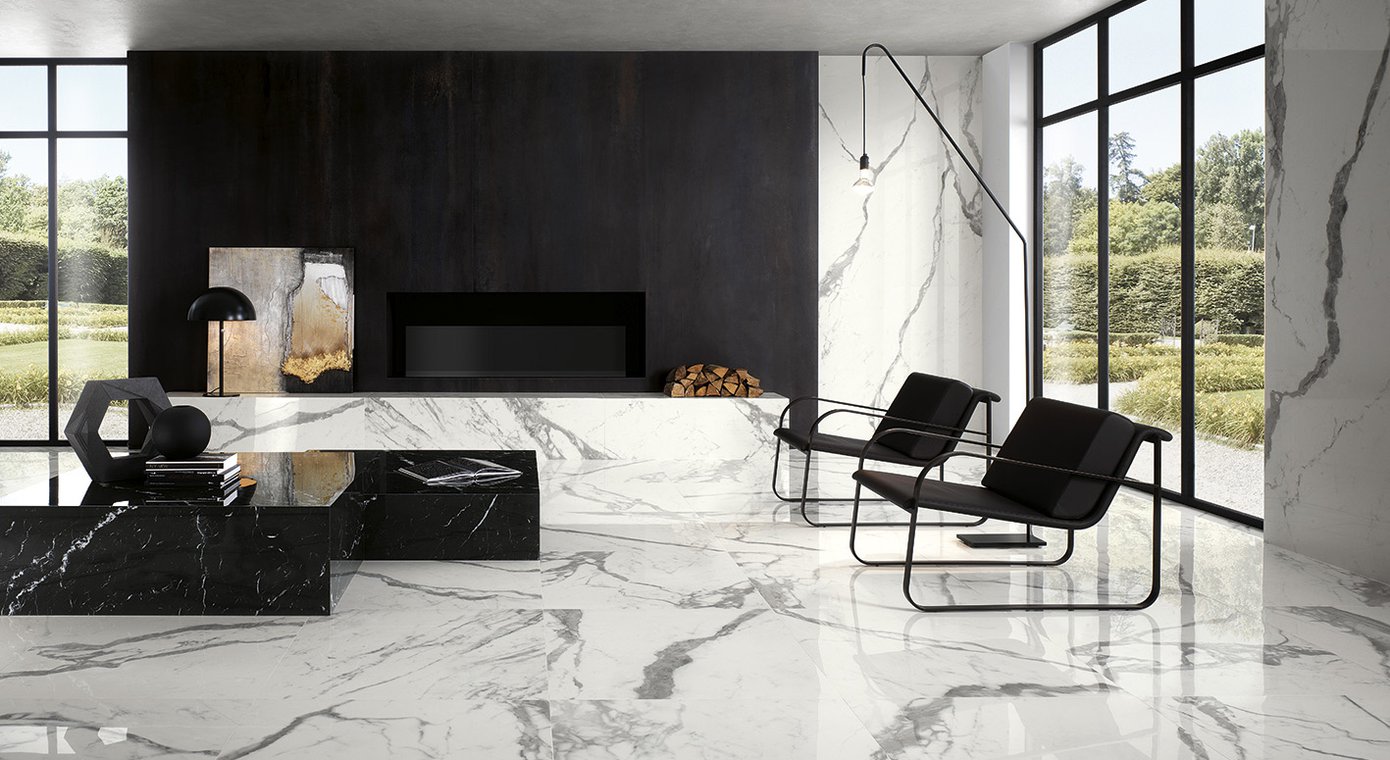 Carrara Superiore Brillante (lucido) 50x120 - Roma Gold - Pasta Bianca di Fap Ceramiche - Prezzo solo €72.90! Compra ora su CEGO CERAMICHE