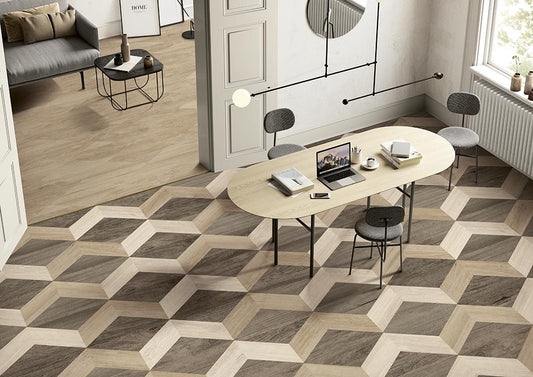 Bridge Noce Chevron 21,4x49,5 - Gres Porcellanato di Fioranese - Prezzo solo €48.50! Compra ora su CEGO CERAMICHE