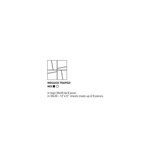 Lagos Light Grey MOSAICO TRAPEZI 30x30 - Gres Porcellanato di Coem Ceramiche - Prezzo solo €96.40! Compra ora su CEGO CERAMICHE