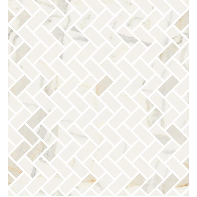 Marmorea Mosaico Lisca Bianco Calacatta Effect levigato - Gres Porcellanato di Fioranese - Prezzo solo €94.30! Compra ora su CEGO CERAMICHE