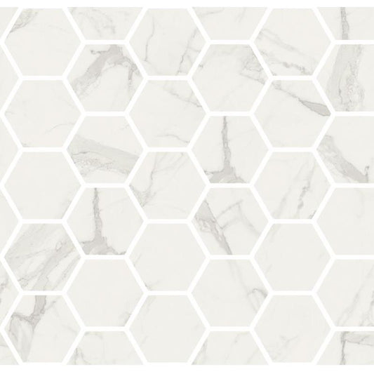 Marmorea Mosaico Esagoni Bianco Satatuario Effect levigato - Gres Porcellanato di Fioranese - Prezzo solo €111.70! Compra ora su CEGO CERAMICHE