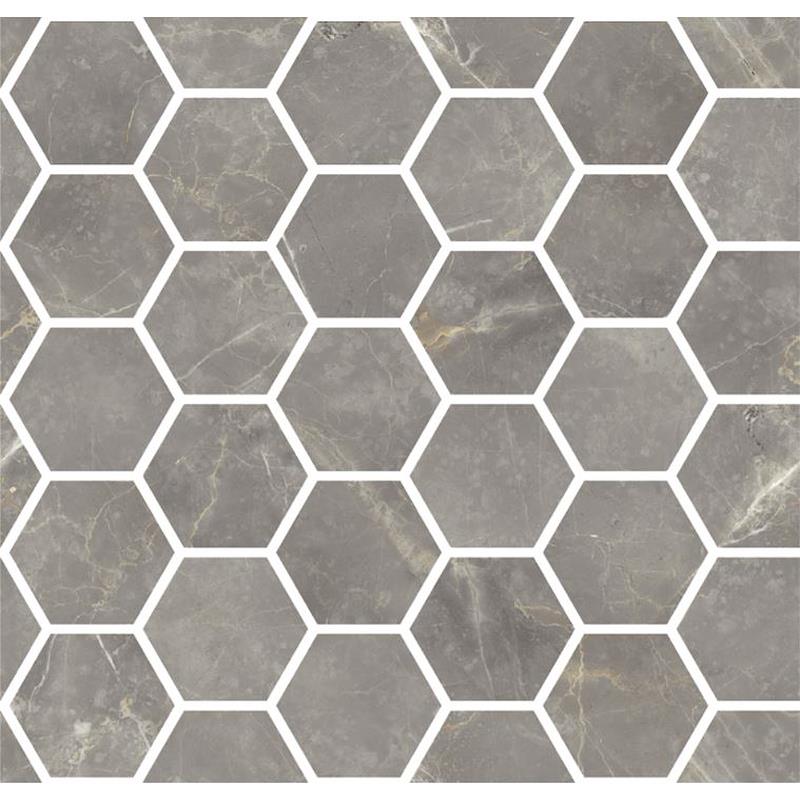 Marmorea Mosaico Esagoni Grigio Imperiale Effect levigato - Gres Porcellanato di Fioranese - Prezzo solo €111.70! Compra ora su CEGO CERAMICHE