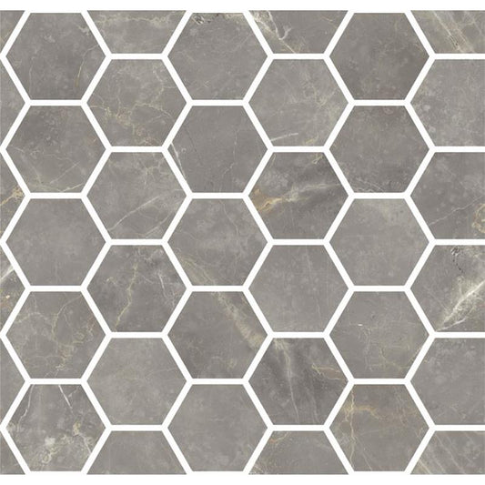 Marmorea Mosaico Esagoni Grigio Imperiale Effect levigato - Gres Porcellanato di Fioranese - Prezzo solo €111.70! Compra ora su CEGO CERAMICHE