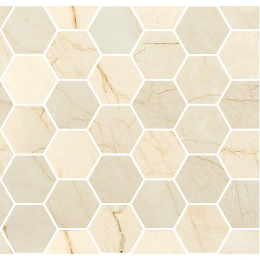 Marmorea 2 Mosaico Esagoni Crema Avorio effect 30x30 - Gres Porcellanato di Fioranese - Prezzo solo €111.70! Compra ora su CEGO CERAMICHE