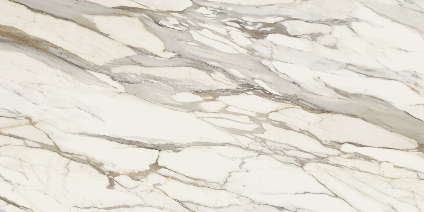 Infinito 2.0 Calacatta Gold Glossy 60x120 - Gres Porcellanato di Fondovalle - Prezzo solo €99! Compra ora su CEGO CERAMICHE