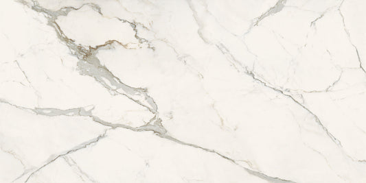 Infinito 2.0 Calacatta Light Glossy 60x120 - Gres Porcellanato di Fondovalle - Prezzo solo €99! Compra ora su CEGO CERAMICHE