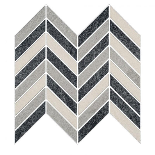 Pietra Sabbiosa Mosaico Lisca Avorio Grigio Grafite - Gres Porcellanato di Coem Ceramiche - Prezzo solo €43.50! Compra ora su CEGO CERAMICHE