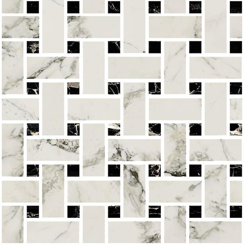 Prestige Arabescato Effect Mosaico WEAVE Levigato - Gres Porcellanato di Fioranese - Prezzo solo €94.60! Compra ora su CEGO CERAMICHE