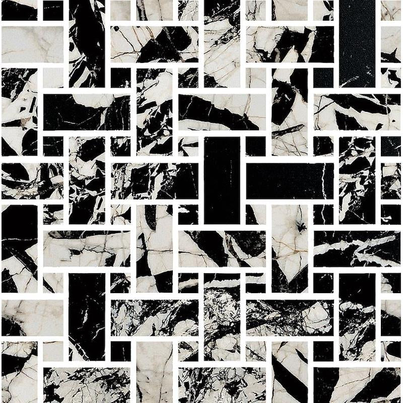 Prestige Black Antique Effect Mosaico WEAVE Levigato - Gres Porcellanato di Fioranese - Prezzo solo €94.60! Compra ora su CEGO CERAMICHE