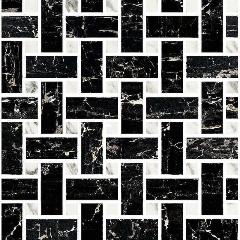 Prestige Portoro Effect Mosaico WEAVE Levigato - Gres Porcellanato di Fioranese - Prezzo solo €94.60! Compra ora su CEGO CERAMICHE