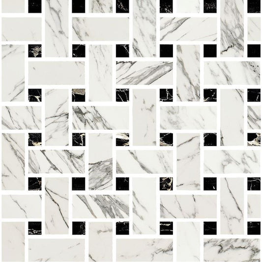 Prestige Statuarietto Effect Mosaico WEAVE Levigato - Gres Porcellanato di Fioranese - Prezzo solo €94.60! Compra ora su CEGO CERAMICHE