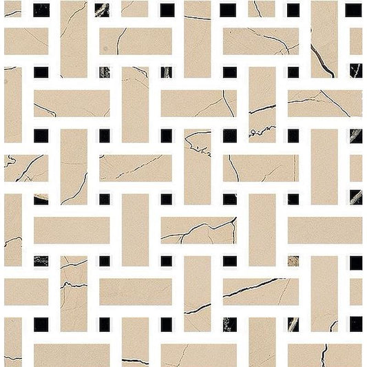 Sound of marbles Beige Antico Mosaico Weave levigato - Gres Porcellanato di Fioranese - Prezzo solo €90.90! Compra ora su CEGO CERAMICHE