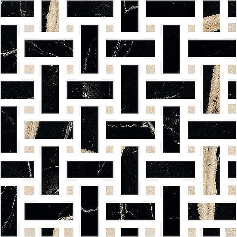 Sound of marbles Nero Fondo Mosaico Weave levigato - Gres Porcellanato di Fioranese - Prezzo solo €90.90! Compra ora su CEGO CERAMICHE